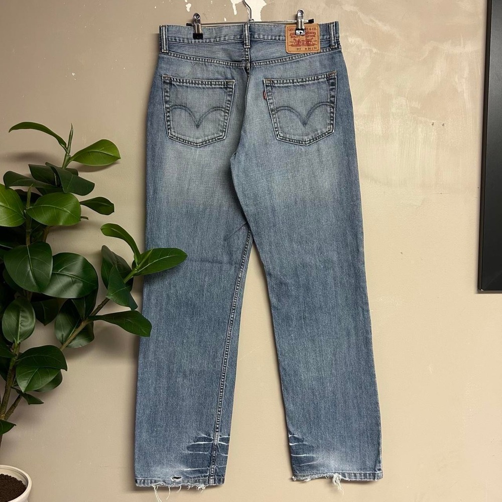 Levis 511 Jeans Mens 33x33.5 Faded Light Wash Blue Y2K Vintage Slim Fit 00s